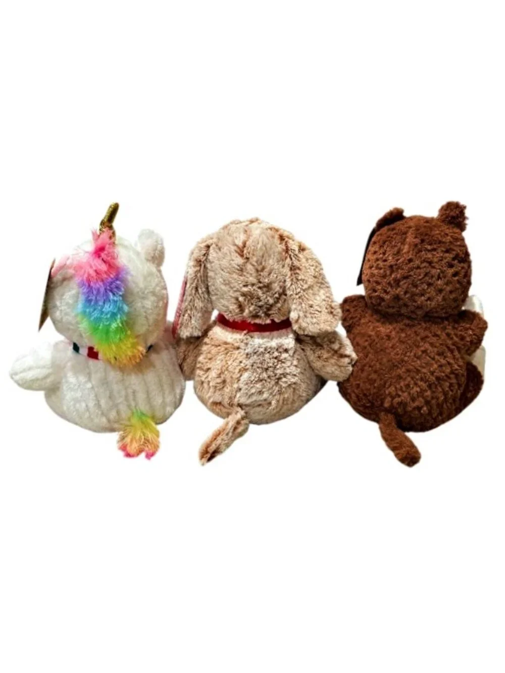 PetSmart Lot of 3 Plush Squeaks - Dog Chance Unicorn Bliss Hamster Hope 2023 NWT